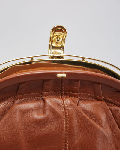 Vintage 1980s Brown Shoulder Bag - One Size
