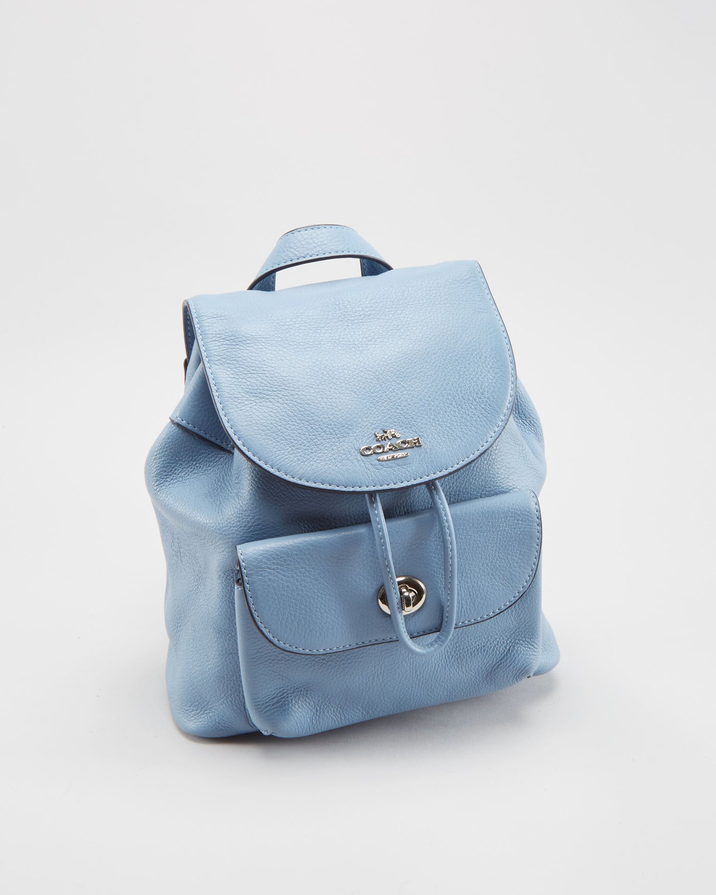 Coach Blue Leather Backpack - One Size
