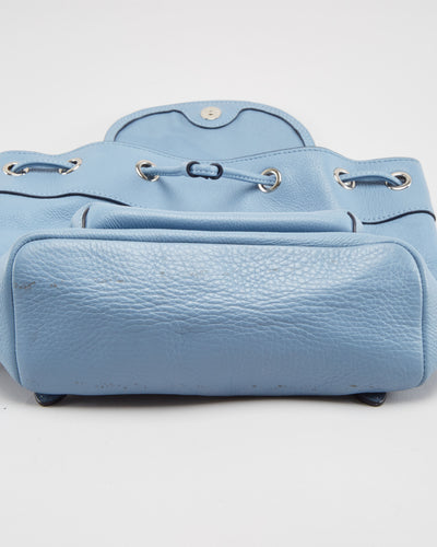 Coach Blue Leather Backpack - One Size