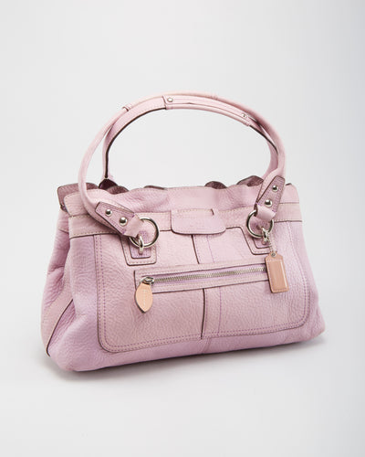 Coach Lilac Leather Handbag - One Size
