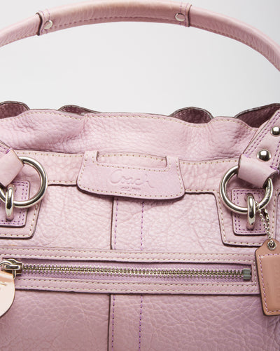 Coach Lilac Leather Handbag - One Size