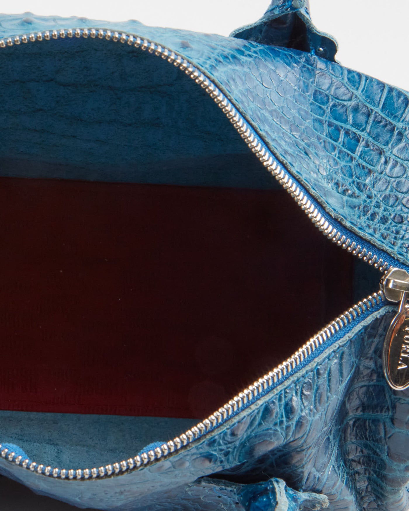 Y2K Furla Blue Leather Bag - One Size