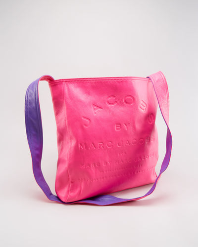 Marc Jacobs Pink And Purple Shoulder Bag - One Size
