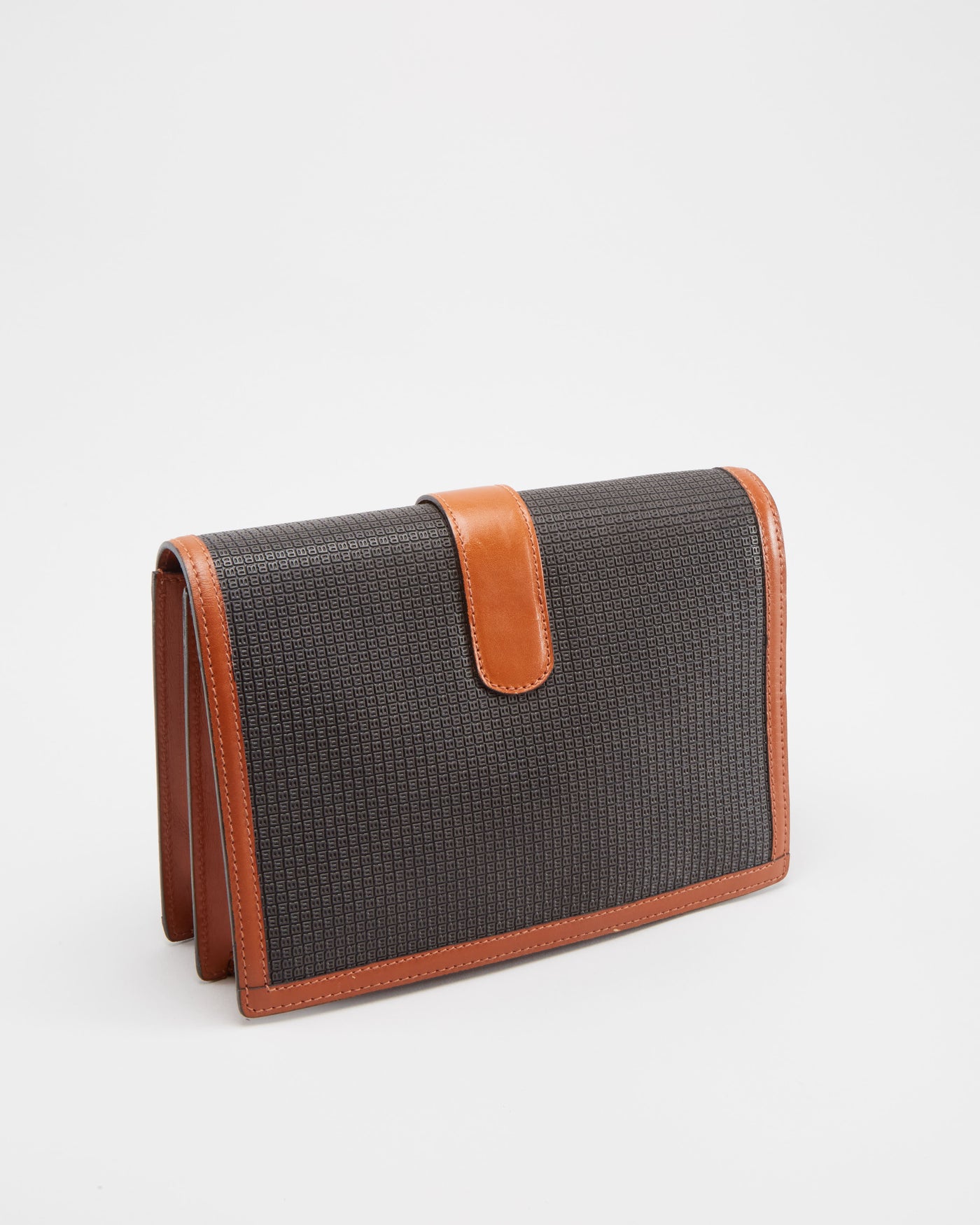 Vintage 1980s Bally Brown Clutch Bag - One Size