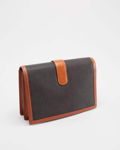 Vintage 1980s Bally Brown Clutch Bag - One Size