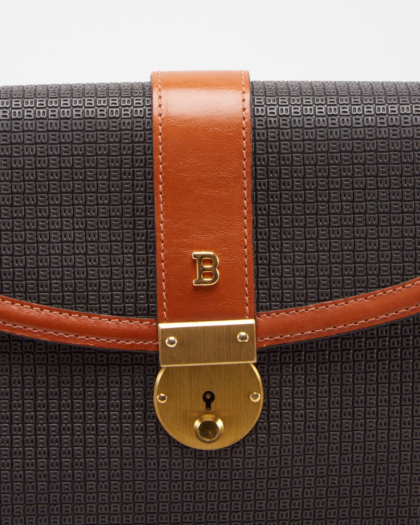 Vintage 1980s Bally Brown Clutch Bag - One Size