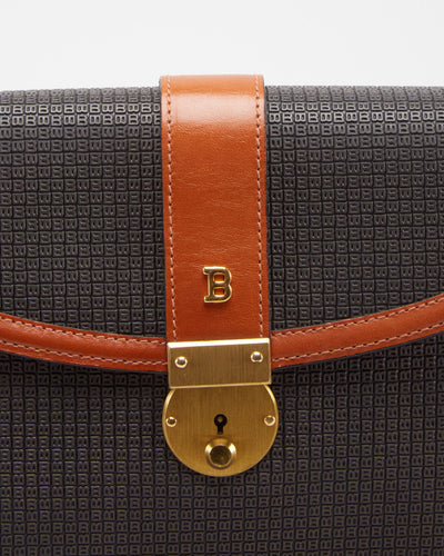 Vintage 1980s Bally Brown Clutch Bag - One Size