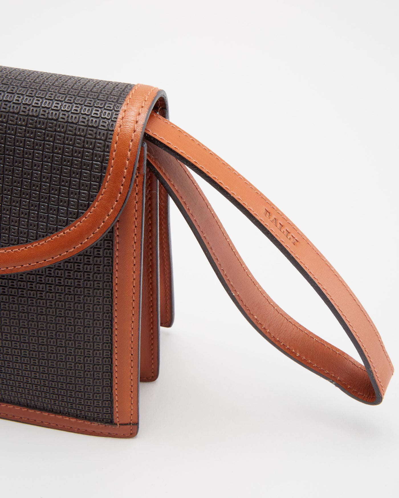 Vintage 1980s Bally Brown Clutch Bag - One Size