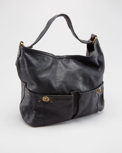 Marc Jacobs Black Leather Shoulder Bag - One Size