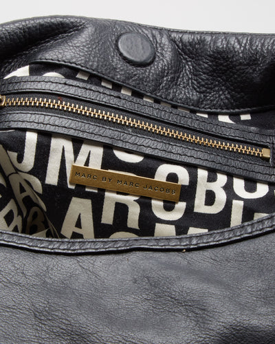 Marc Jacobs Black Leather Shoulder Bag - One Size