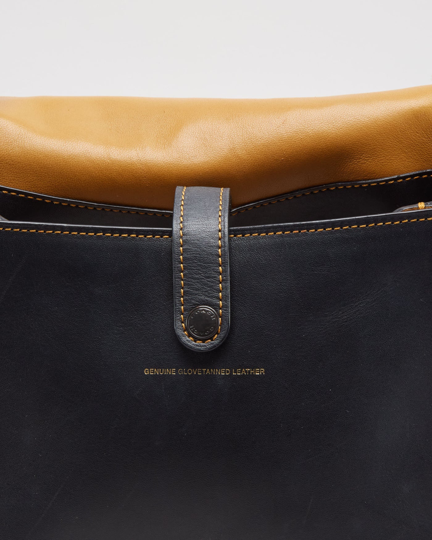 Coach Black Studded Leather Shoulder Bag - One Size