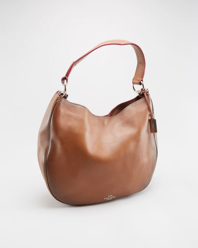 Coach Brown Leather Shoulder Bag - One Size