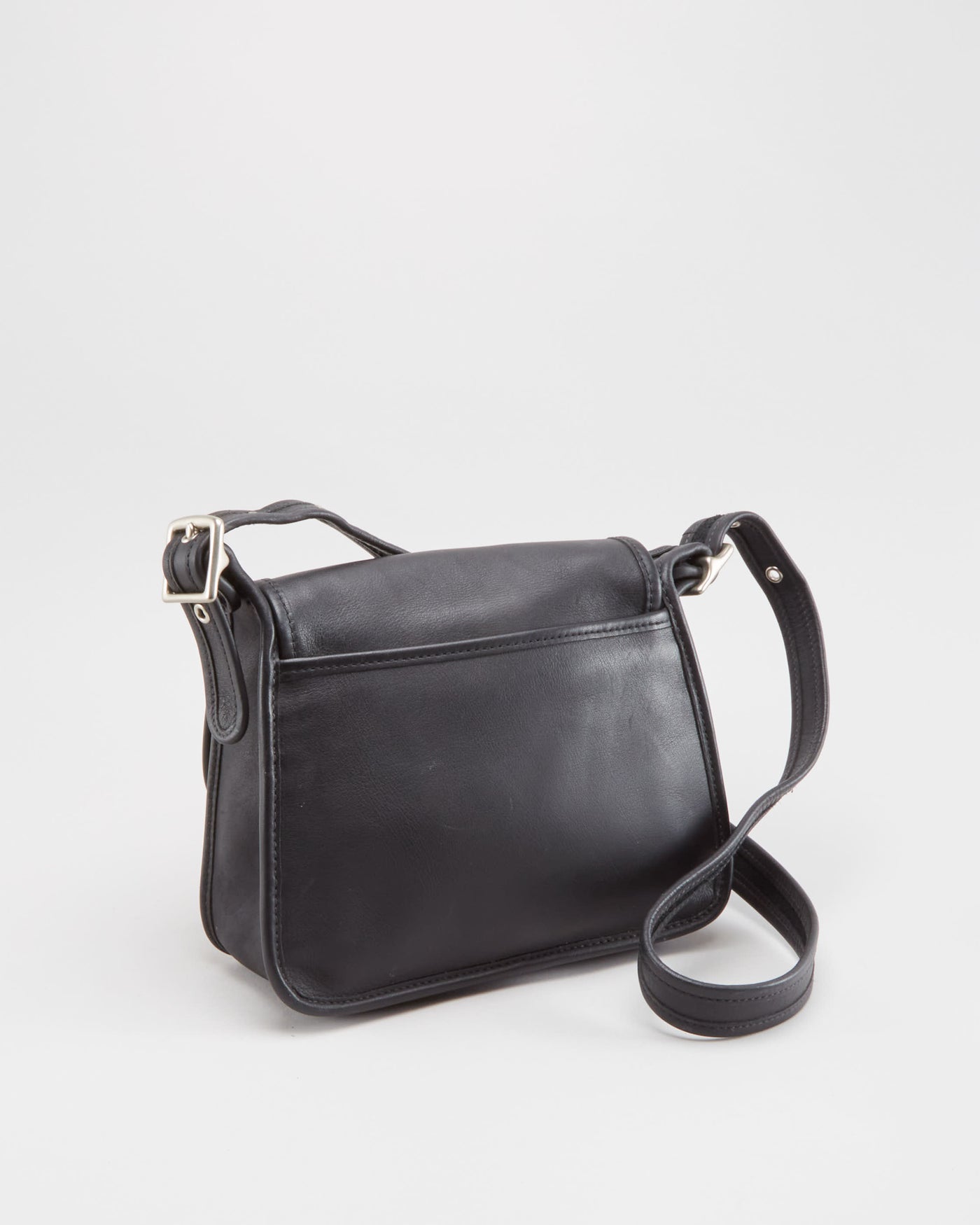 Coach Black Leather Satchel Bag - One Size