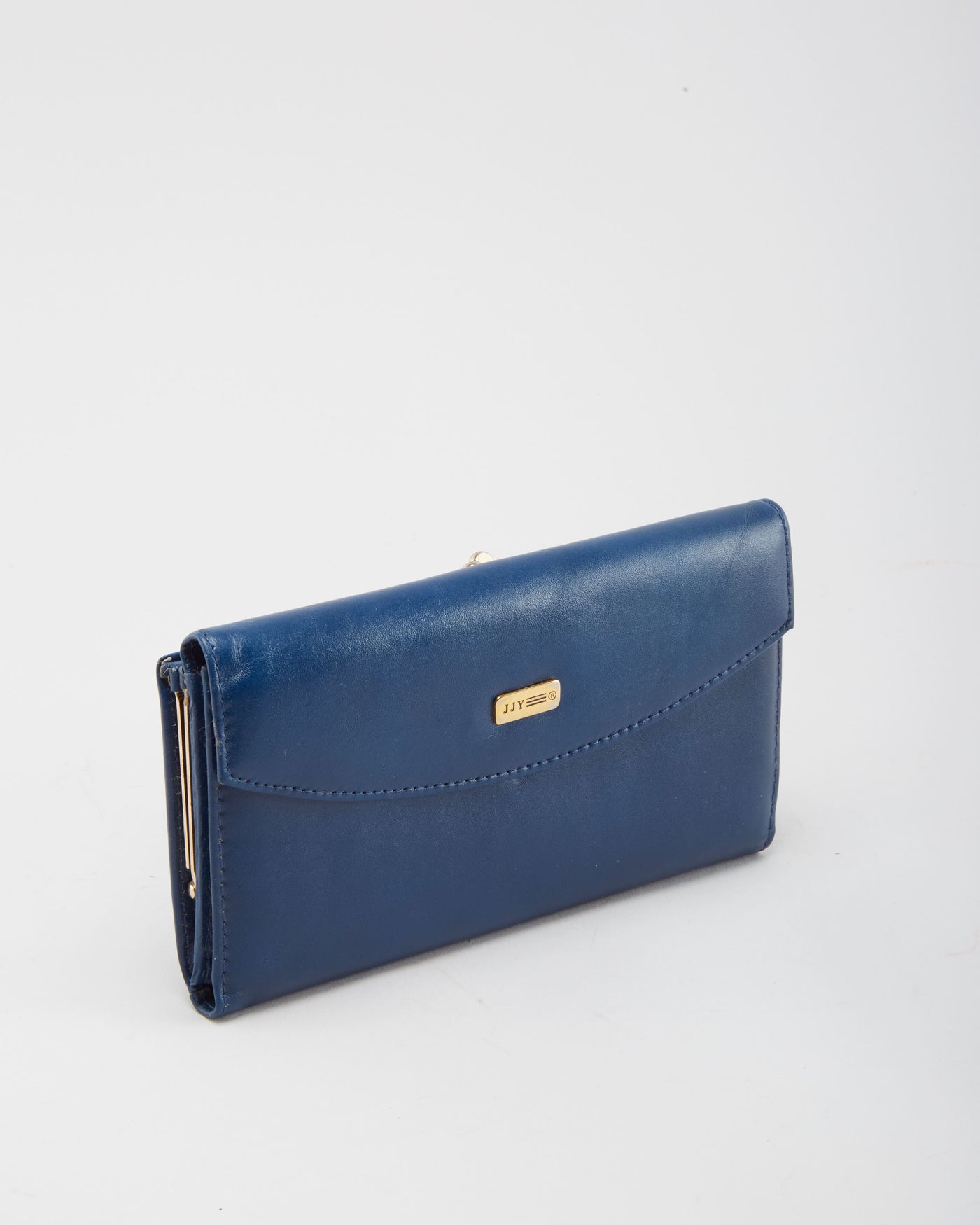 Vintage 1980s Blue Leather Wallet - One Size