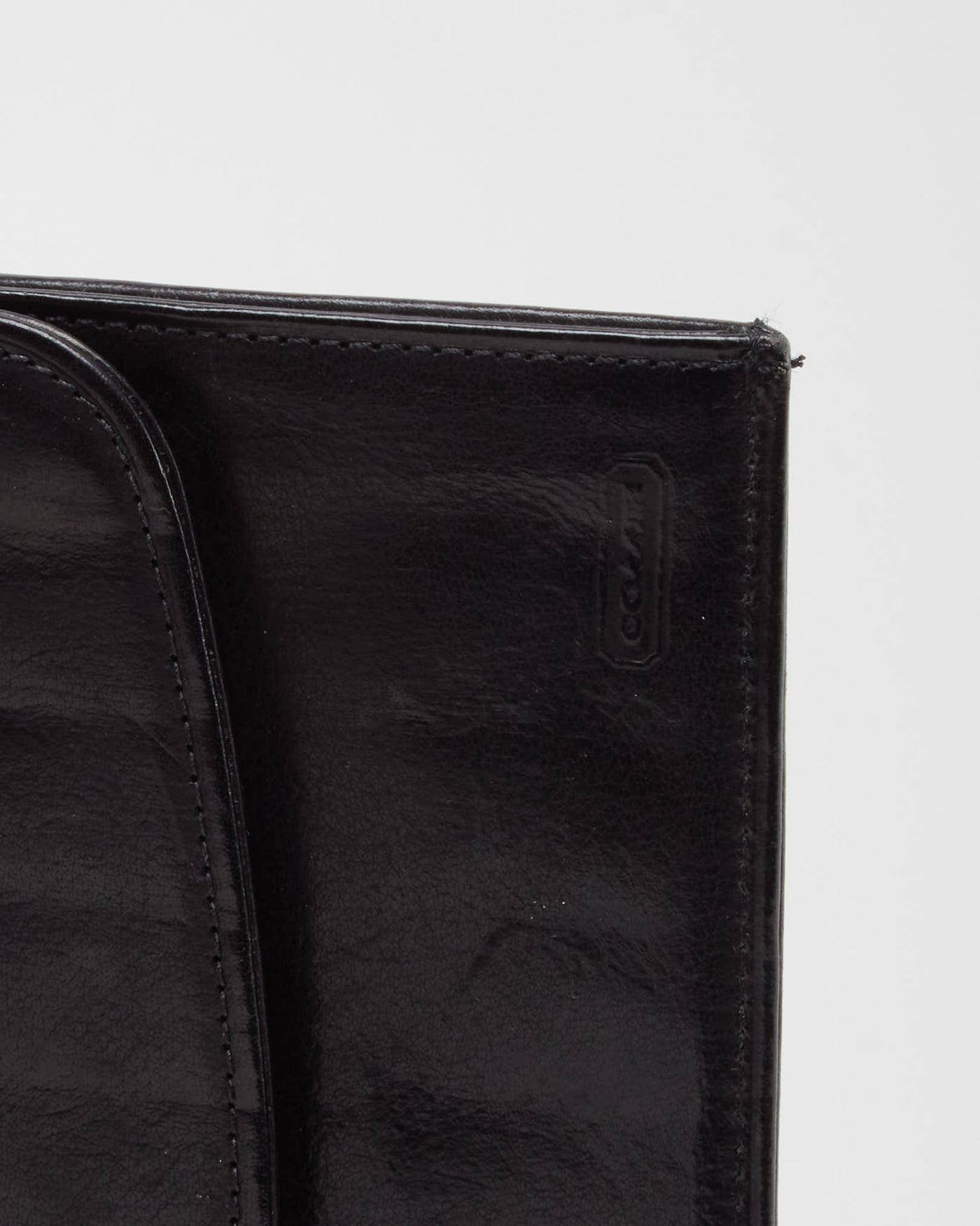 Coach Black Leather Wallet - One Size