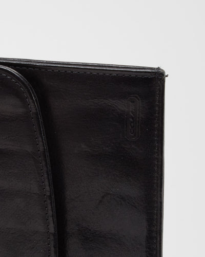 Coach Black Leather Wallet - One Size