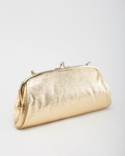 Vintage 1970s Gold Purse - One Size