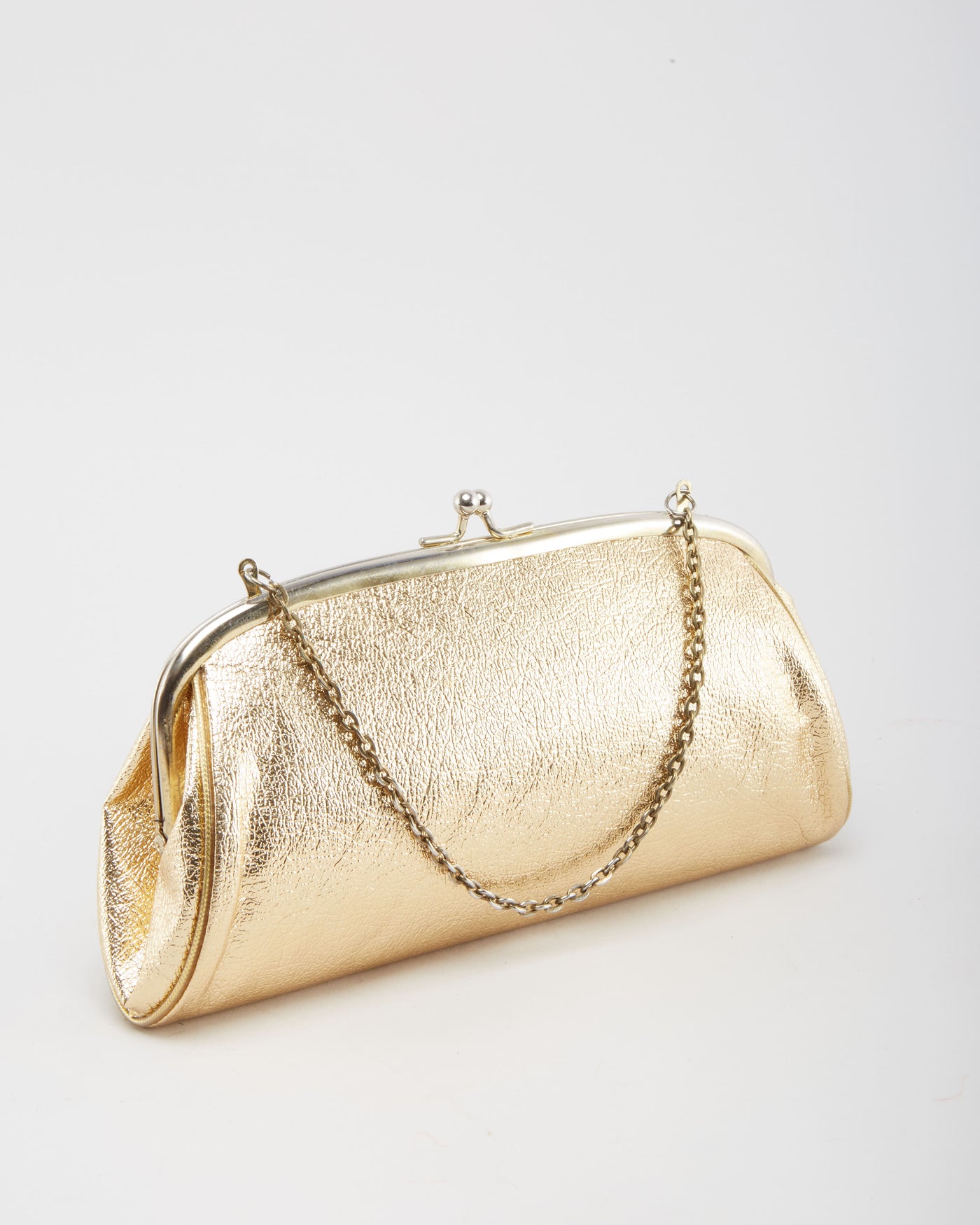 Vintage 1970s Gold Purse - One Size