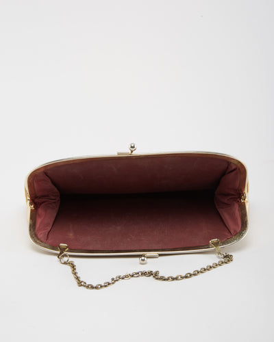 Vintage 1970s Gold Purse - One Size