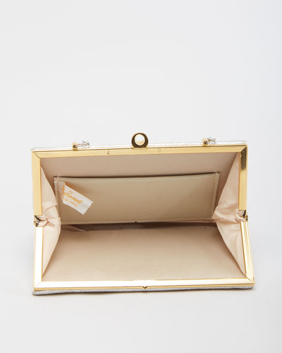 Vintage 1970s Silver Purse - One Size