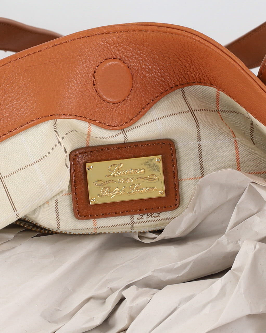 Ralph Lauren Leather Tote Bag With Tags
