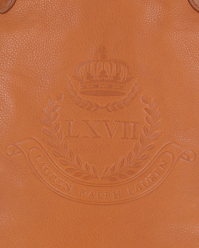 Ralph Lauren Leather Tote Bag With Tags