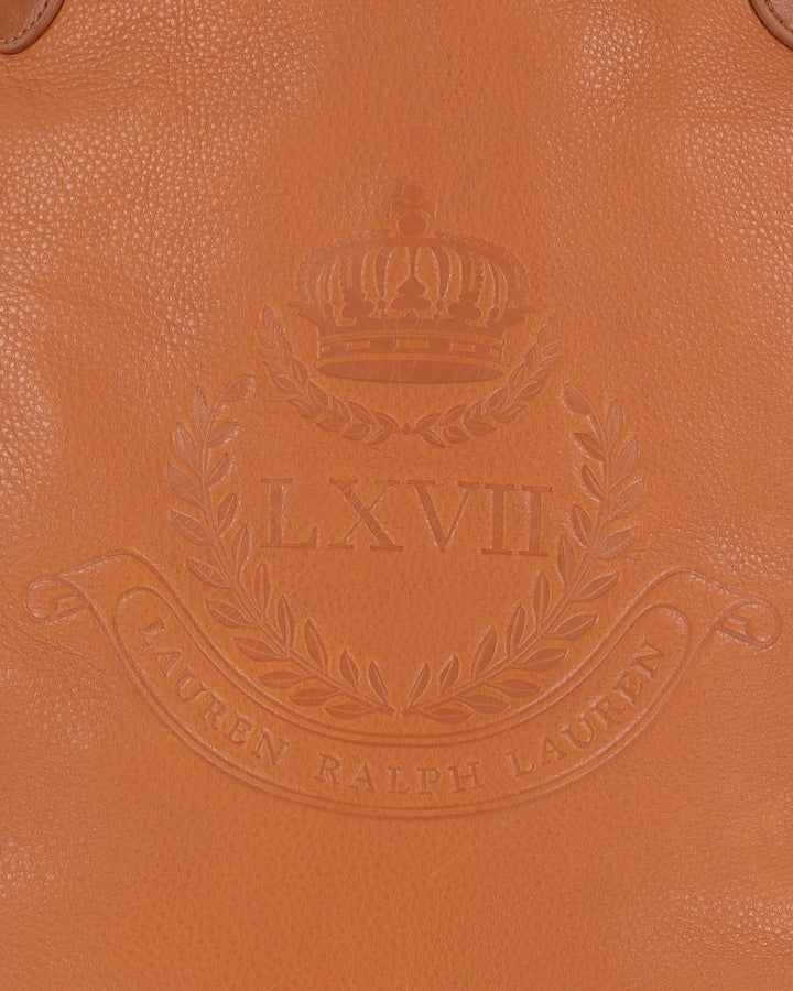 Ralph Lauren Leather Tote Bag With Tags