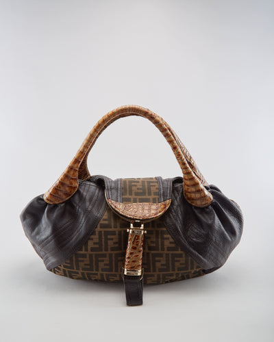 Vintage Fendi Zucca Canvas Spy Handbag