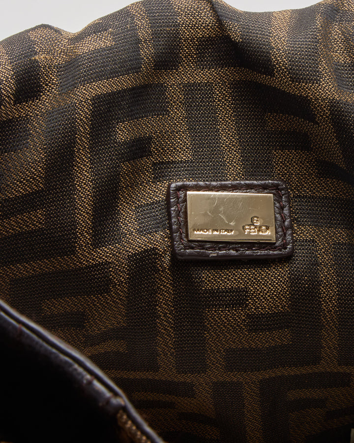 Vintage Fendi Zucca Canvas Spy Handbag