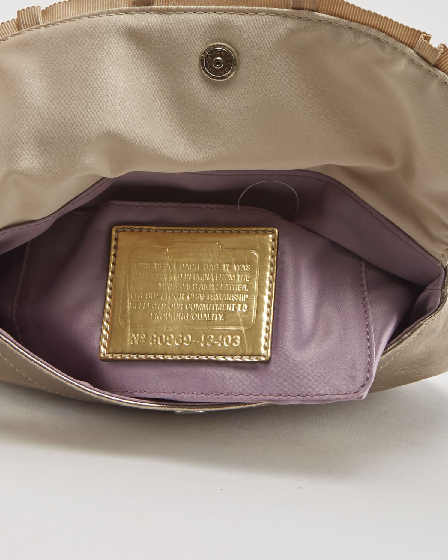 Coach Gold Purse