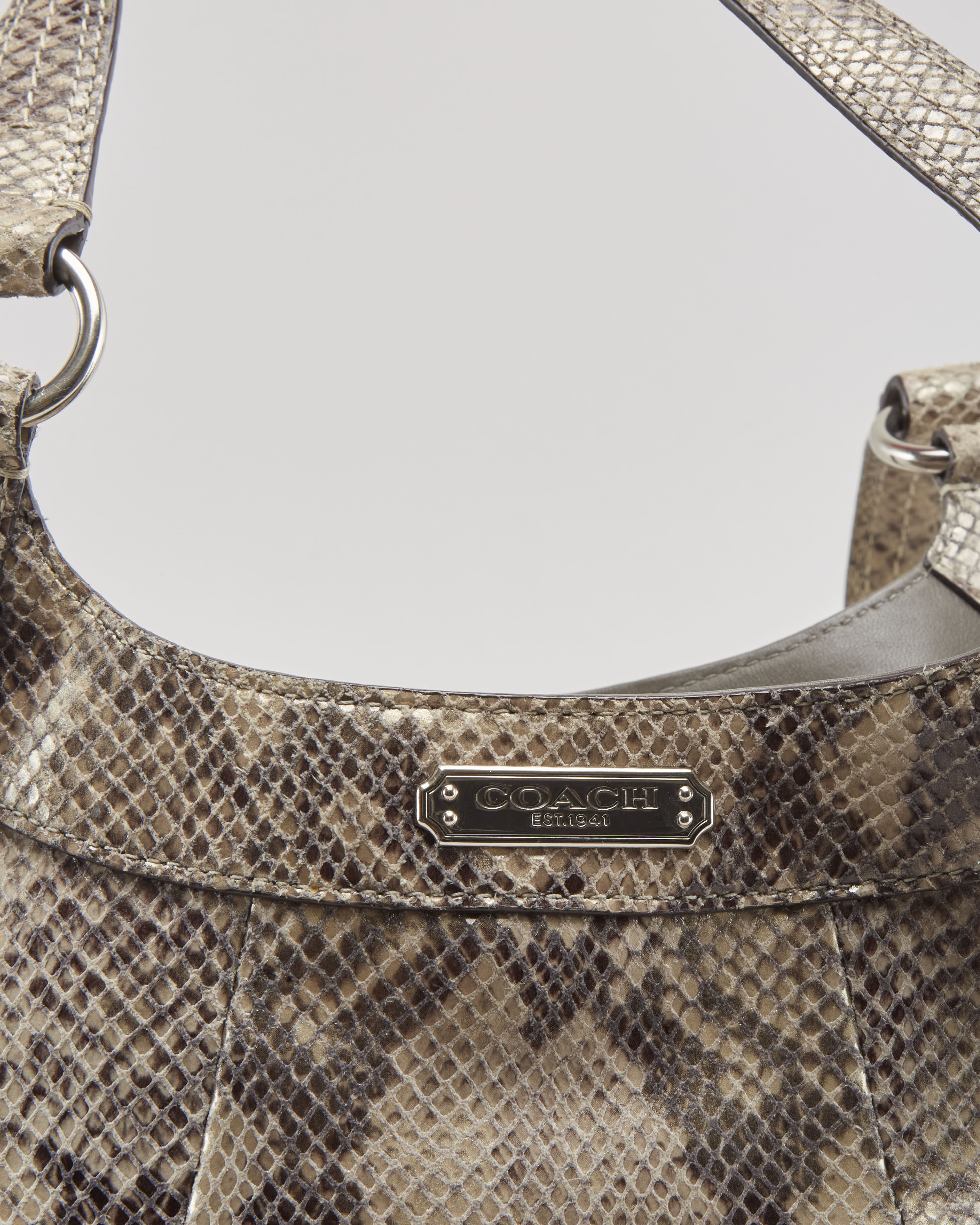 Coach Snake Skin Handbag