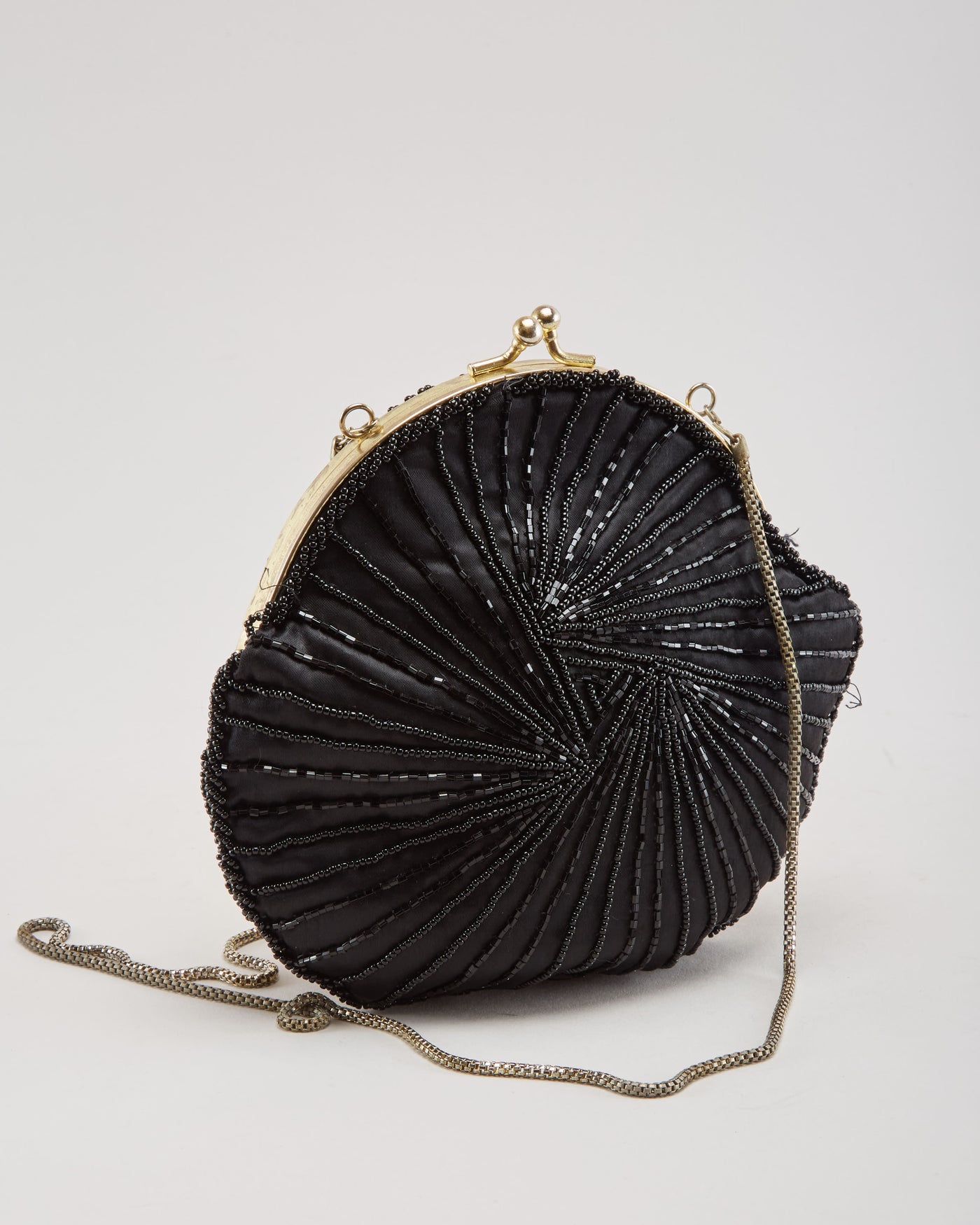 Beaded Black Evening Bag