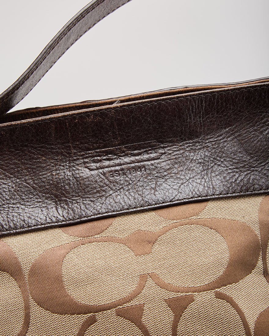 Y2K Coach Brown Shoulder Bag