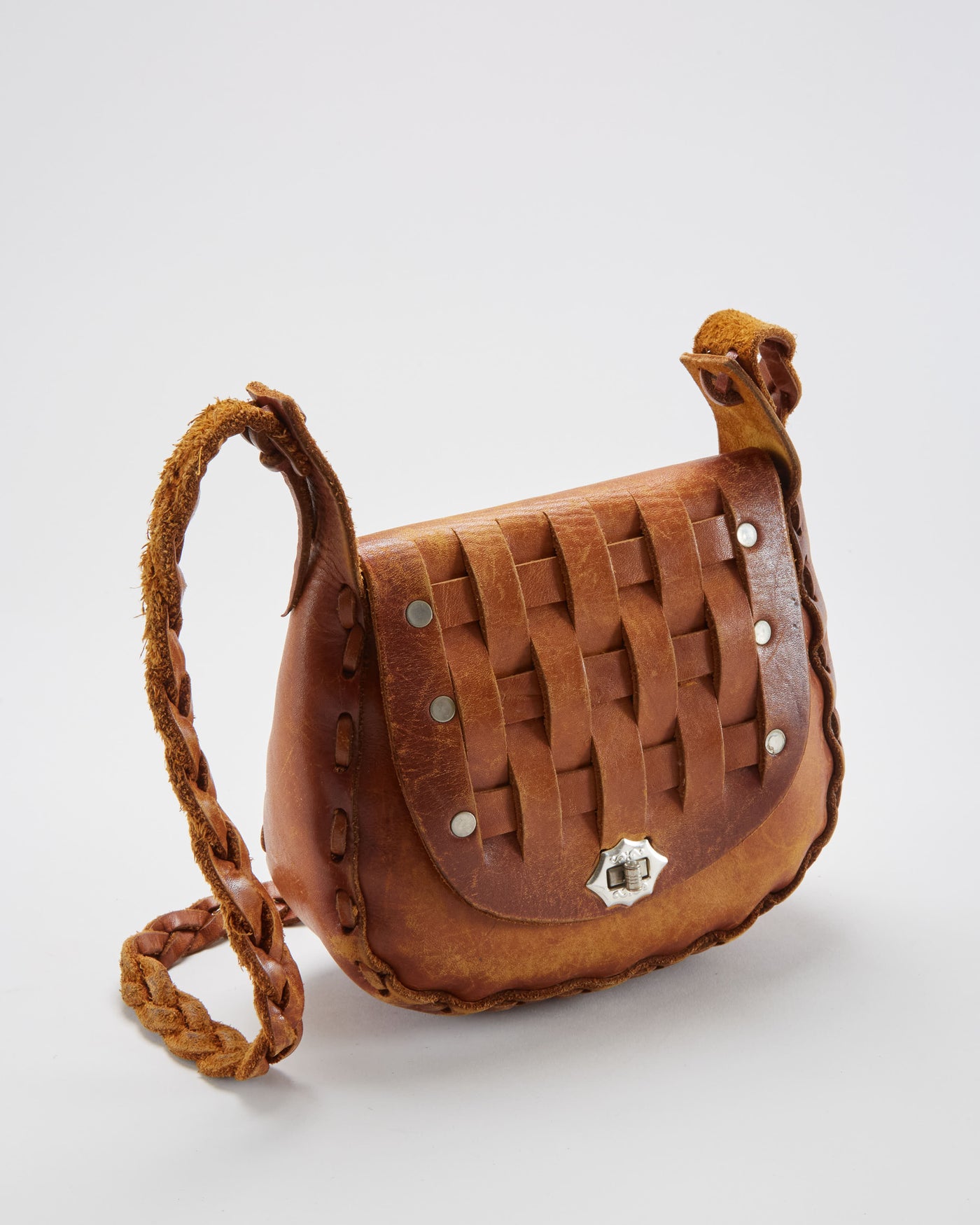 Vintage 1970s Leather Shoulder Bag