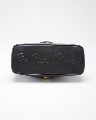 Paloma Picasso Black Leather Handbag