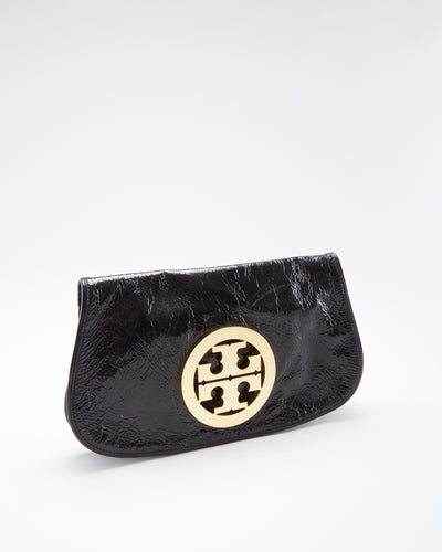 Tory Burch Black Leather Clutch
