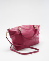 Coach Pink Leather Shoulder Bag