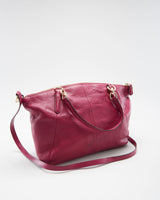 Coach Pink Leather Shoulder Bag