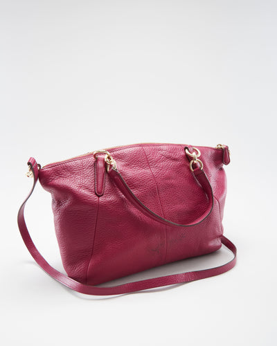 Coach Pink Leather Shoulder Bag