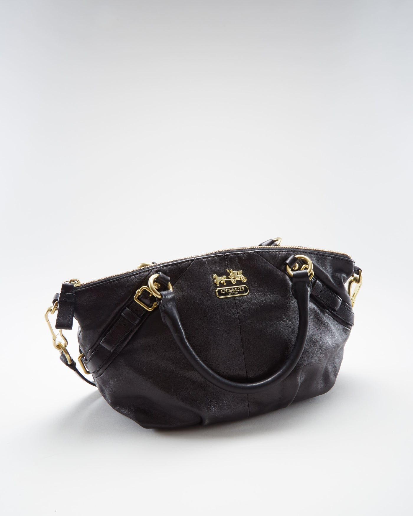 Coach Black Leather Handbag