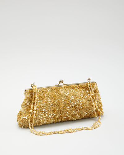 Y2K Gold Sequin Purse