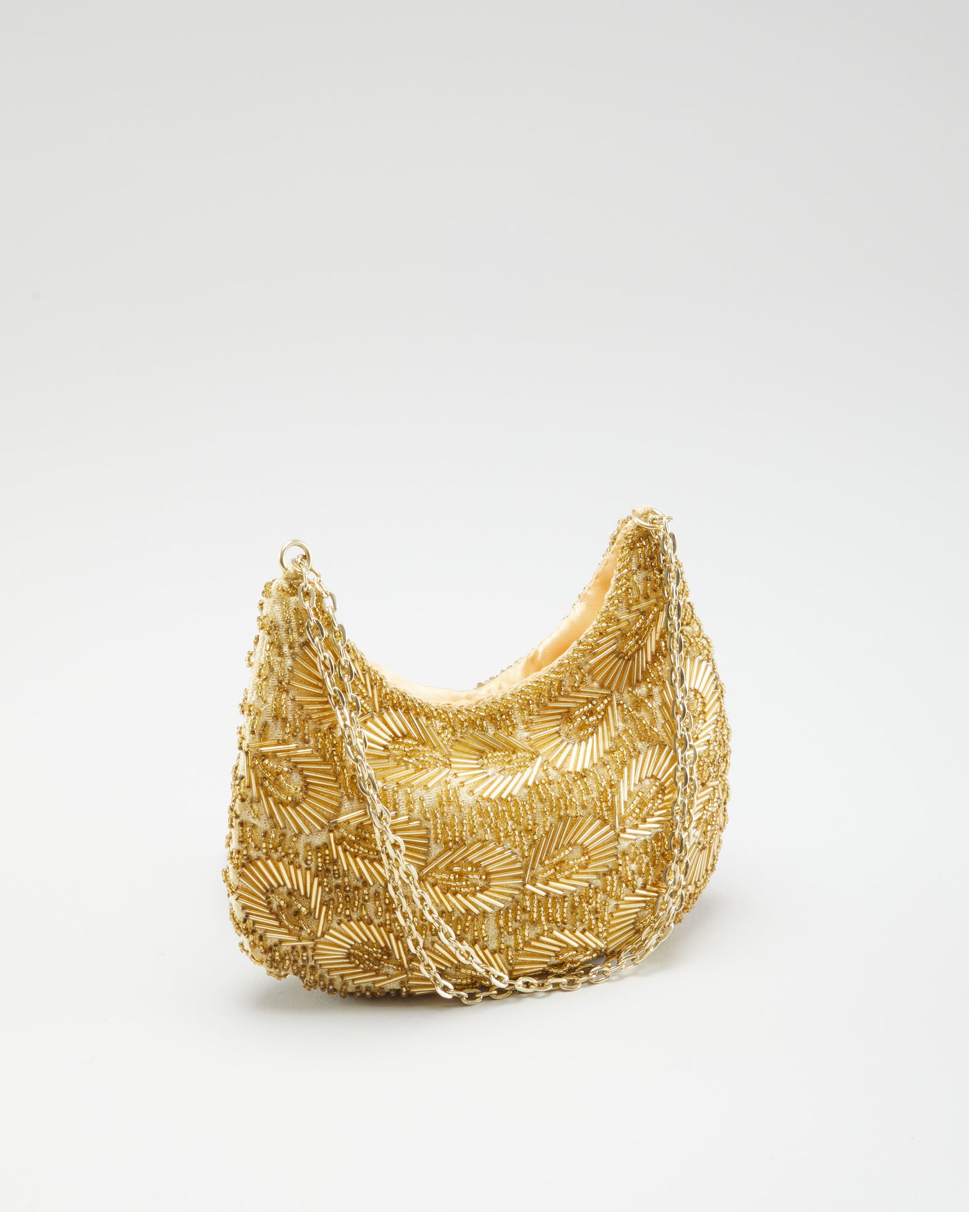 Y2K Gold Beaded Purse