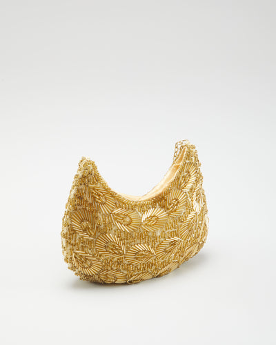 Y2K Gold Beaded Purse