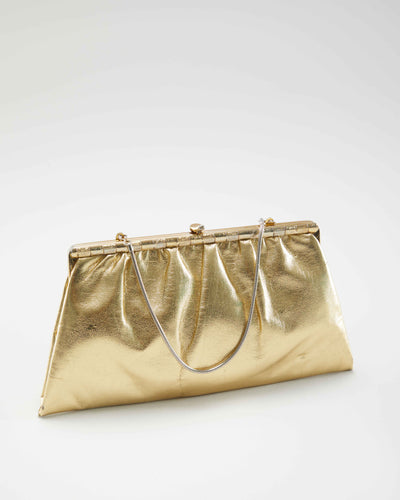 Vintage 1970s Gold Purse
