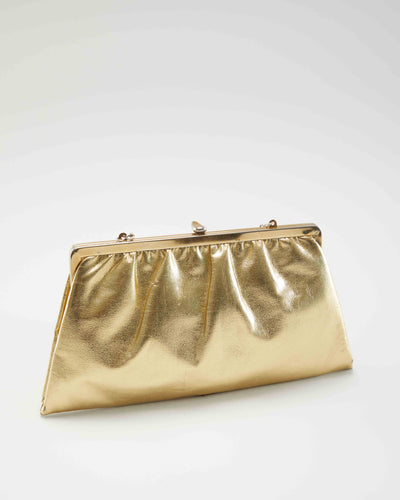 Vintage 1970s Gold Purse