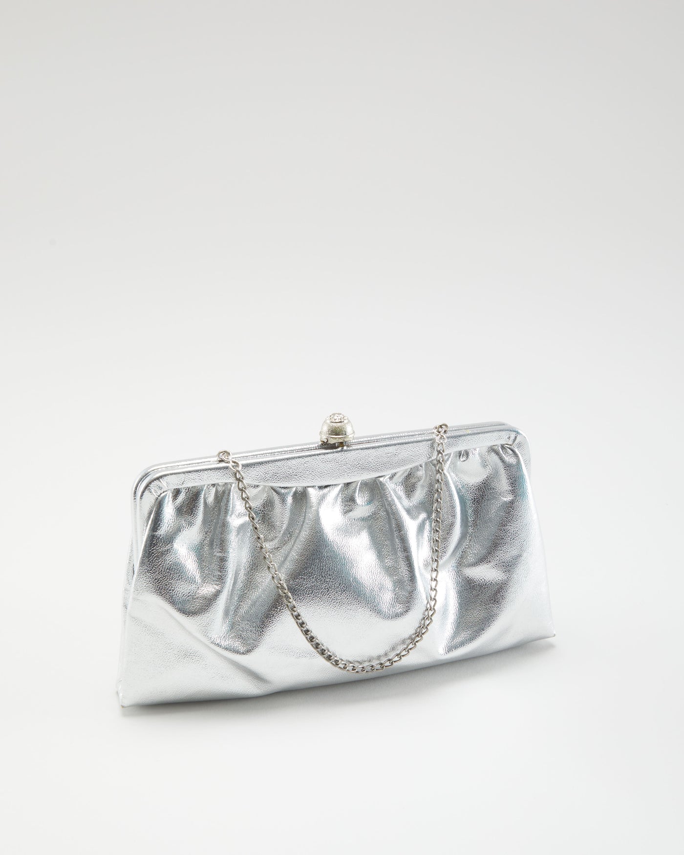 Vintage 1970s Silver Purse