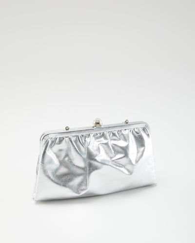 Vintage 1970s Silver Purse