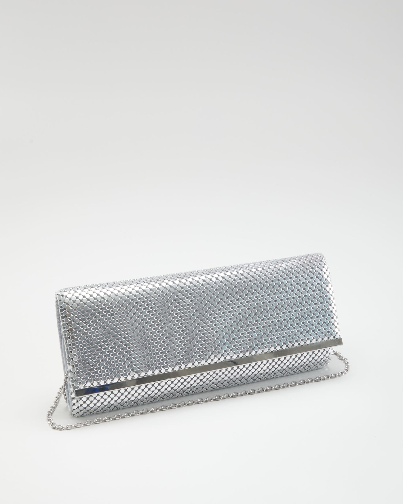 Jessica McClintock  Silver Metallic Bag