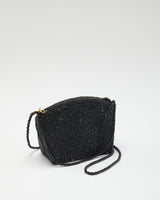 Black Beaded Shoulder Bag