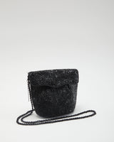 Black Beaded Shoulder Bag